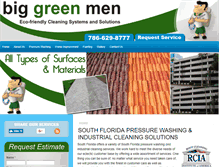 Tablet Screenshot of biggreenmen.com